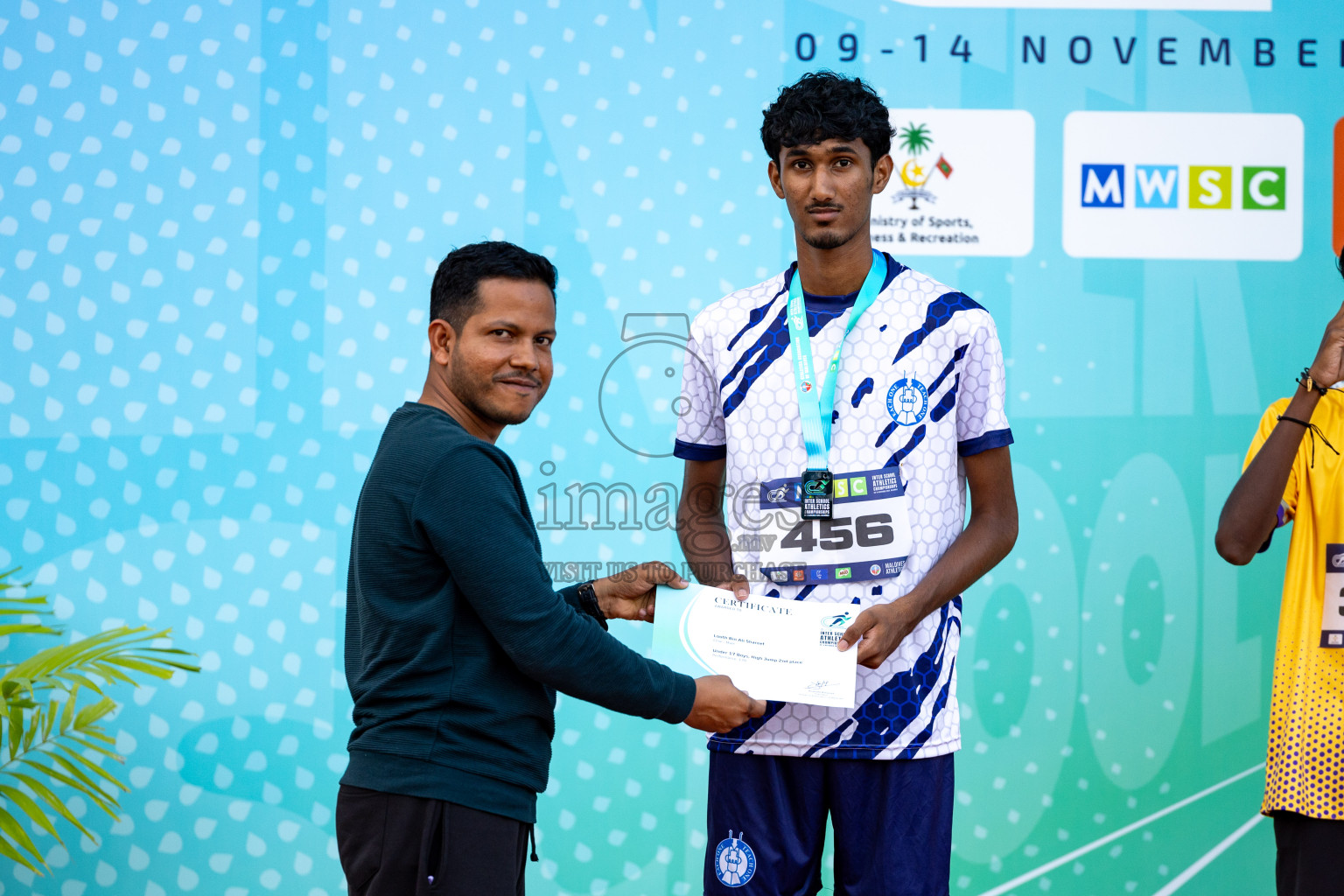 Day 2 of MWSC Interschool Athletics Championships 2024 held in Hulhumale Running Track, Hulhumale, Maldives on Sunday, 10th November 2024. 
Photos by: Hassan Simah / Images.mv