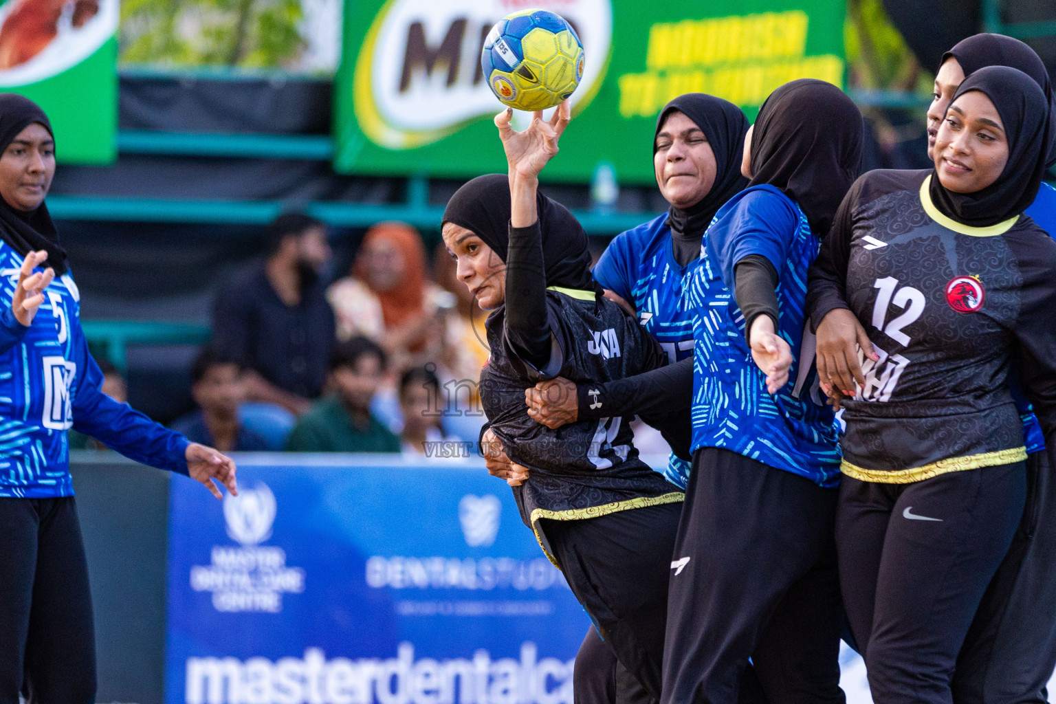 Day 7 of 10th National Handball Tournament 2023, held in Handball ground, Male', Maldives on Sunday, 4th December 2023 Photos: Nausham Waheed/ Images.mv