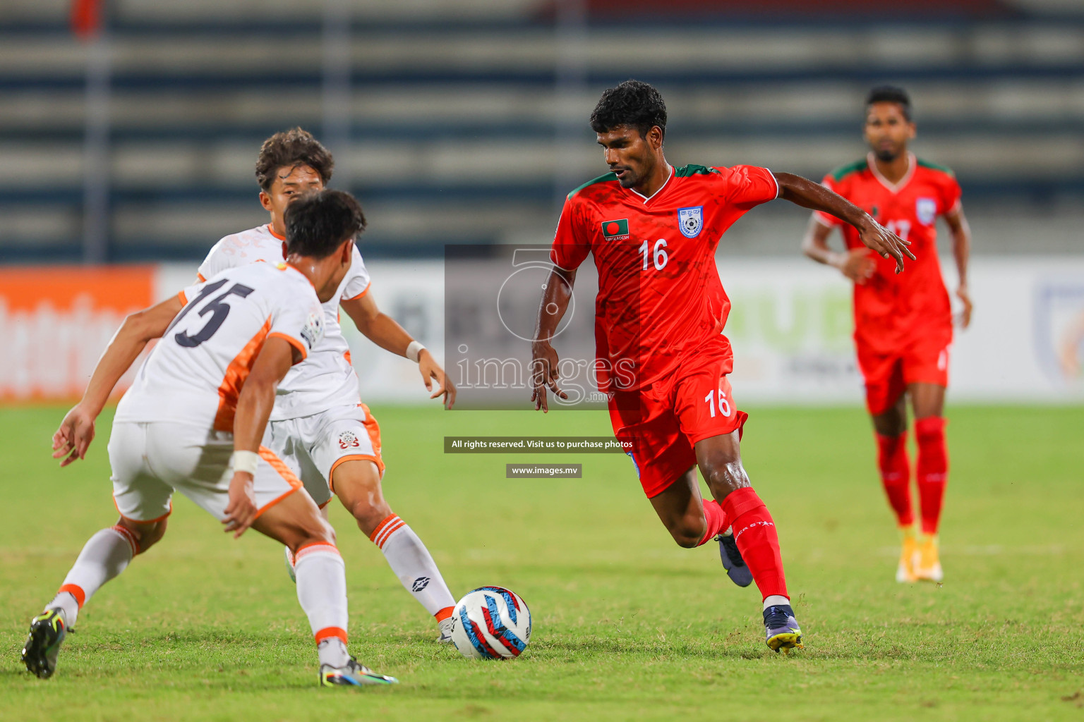 Bhutan vs Bangladesh in SAFF Championship 2023 held in Sree Kanteerava Stadium, Bengaluru, India, on Wednesday, 28th June 2023. Photos: Hassan Simah / images.mv