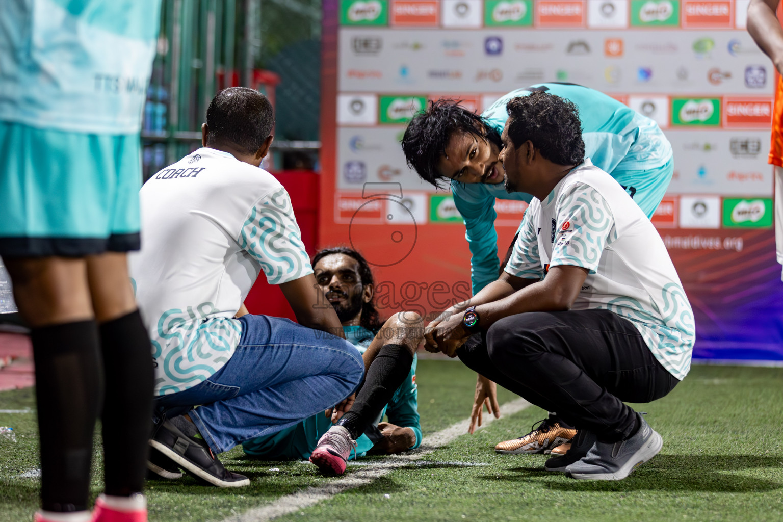 TEAM FSM vs CLUB TTS in Club Maldives Cup 2024 held in Rehendi Futsal Ground, Hulhumale', Maldives on Tuesday, 1st October 2024. Photos: Hassan Simah / images.mv