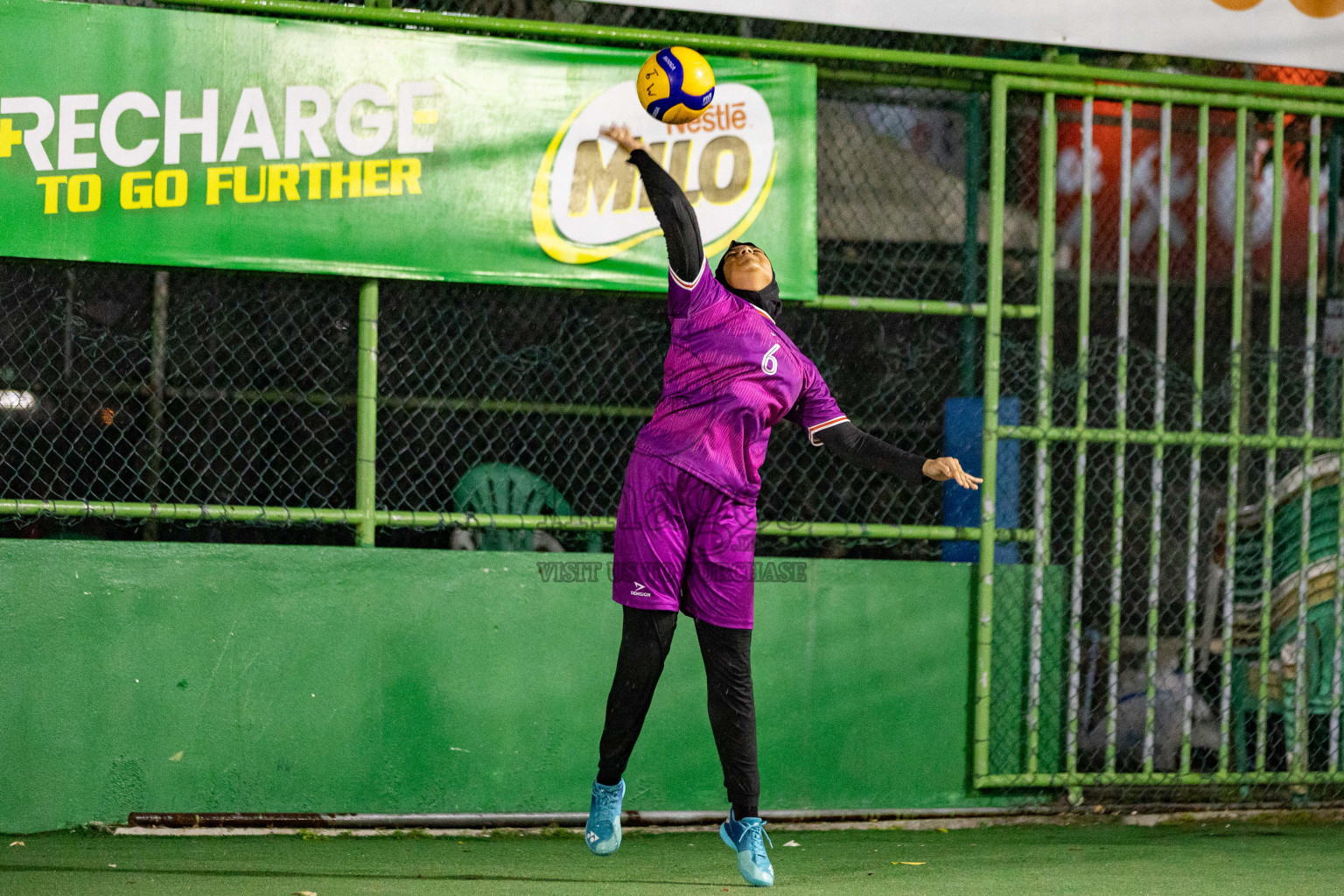 Vilingili Z. Jamiyya vs Alma Sports Club in Milo National Junior Volleyball Championship 2025 Day 2 was held on Sunday, 23rd November 2025 at Ekuveni Turf Court Male', Maldives. Photos: Areef Adam / images.mv