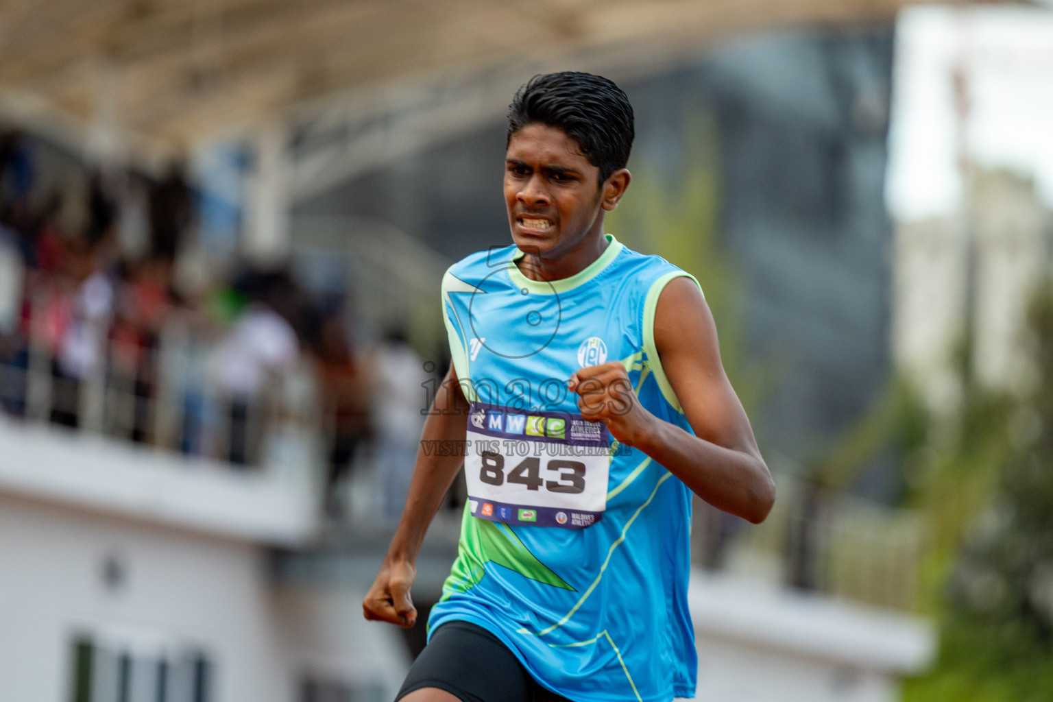 Day 2 of MWSC Interschool Athletics Championships 2024 held in Hulhumale Running Track, Hulhumale, Maldives on Sunday, 10th November 2024. 
Photos by: Hassan Simah / Images.mv