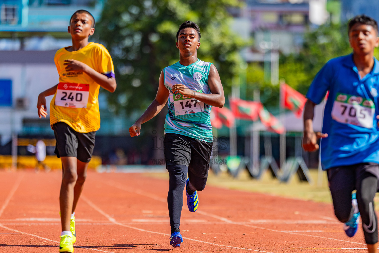 Day 1 of Inter-school Athletics Championship 2025 held in Ekuveni Synthetic Track, Male', Maldives on Monday, 06th October 2025. Photos by: Areef Adam  / Images.mv