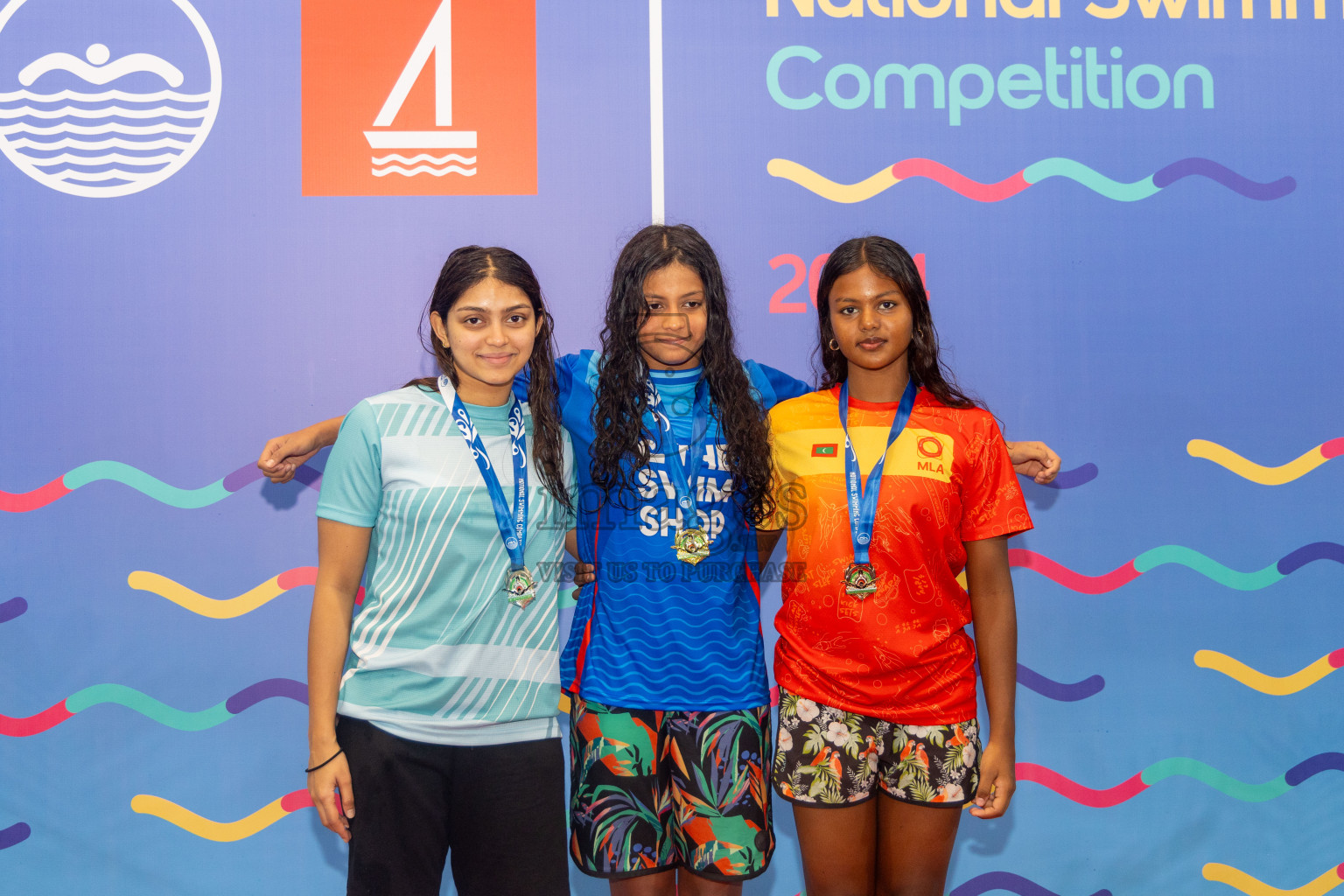 Day 6 of National Swimming Competition 2024 held in Hulhumale', Maldives on Wednesday, 18th December 2024. Photos: Mohamed Mahfooz Moosa / images.mv