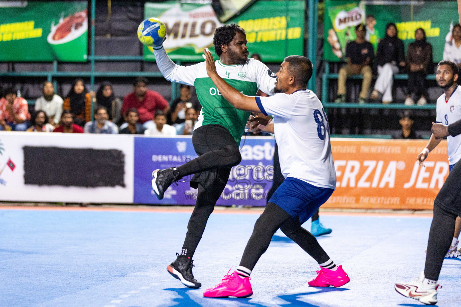 Day 19 of 10th National Handball Tournament 2023, held in Handball ground, Male', Maldives on Tuesday, 19th December 2023 Photos: Nausham Waheed/ Images.mv