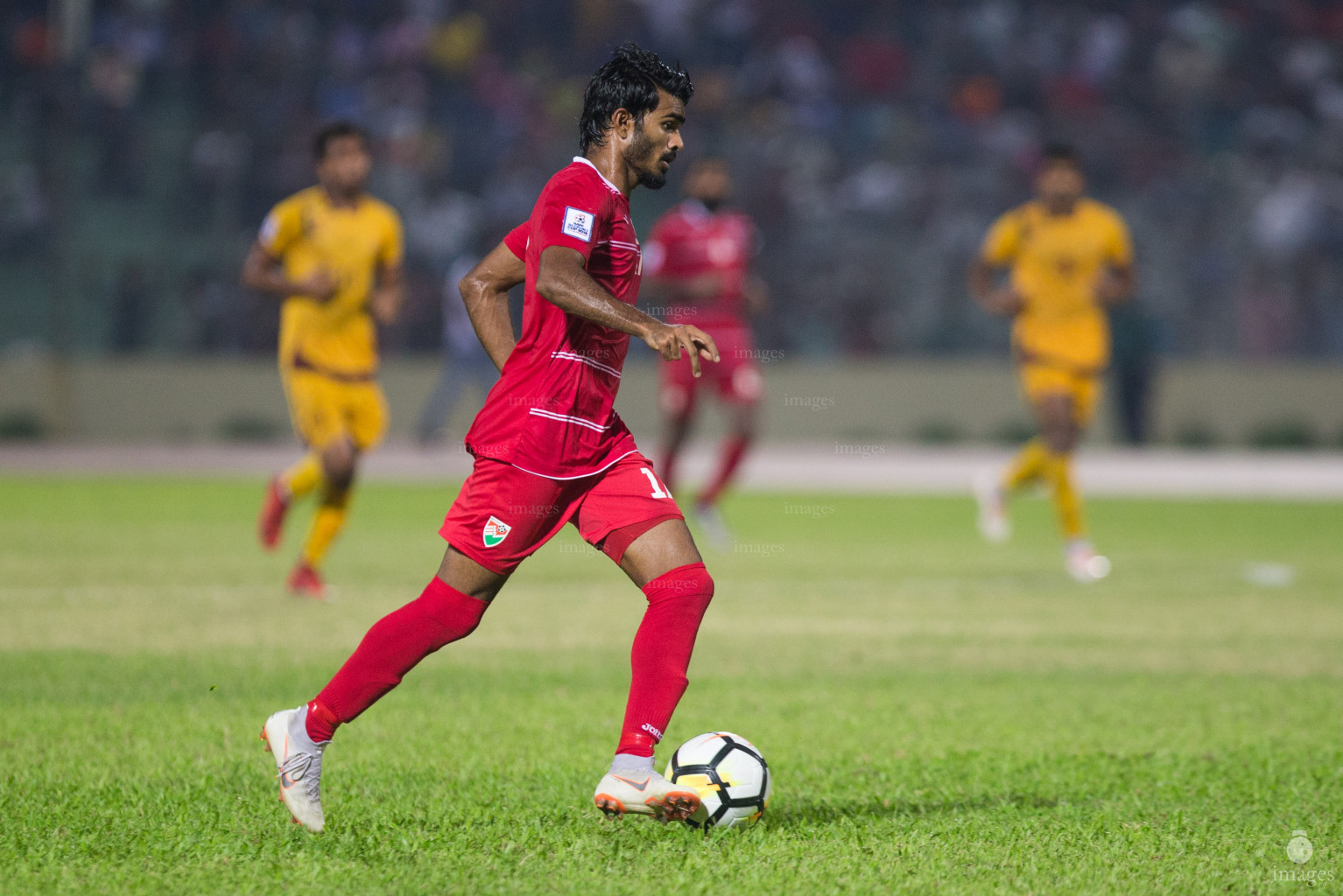 Maldives vs Sri Lanka in SAFF Suzuki Cup 2018 in Dhaka, Bangladesh, Friday, September 07, 2018. (Images.mv Photo/ Suadh Abdul Sattar)