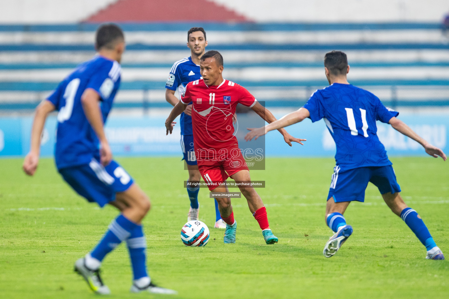 Kuwait vs Nepal in the opening match of SAFF Championship 2023 held in Sree Kanteerava Stadium, Bengaluru, India, on Wednesday, 21st June 2023. Photos: Nausham Waheed / images.mv