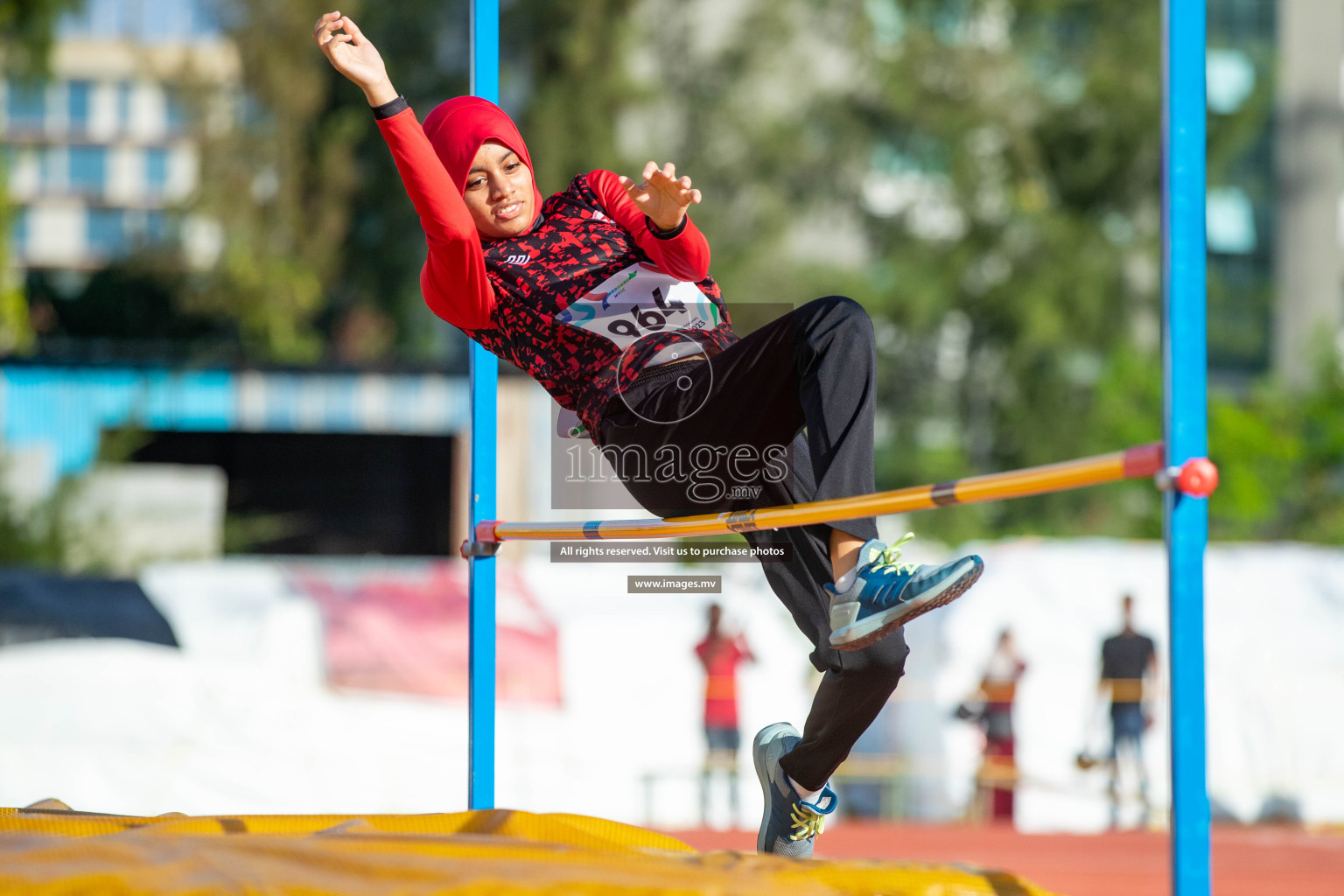 Day three of Inter School Athletics Championship 2023 was held at Hulhumale' Running Track at Hulhumale', Maldives on Tuesday, 16th May 2023. Photos: Nausham Waheed / images.mv