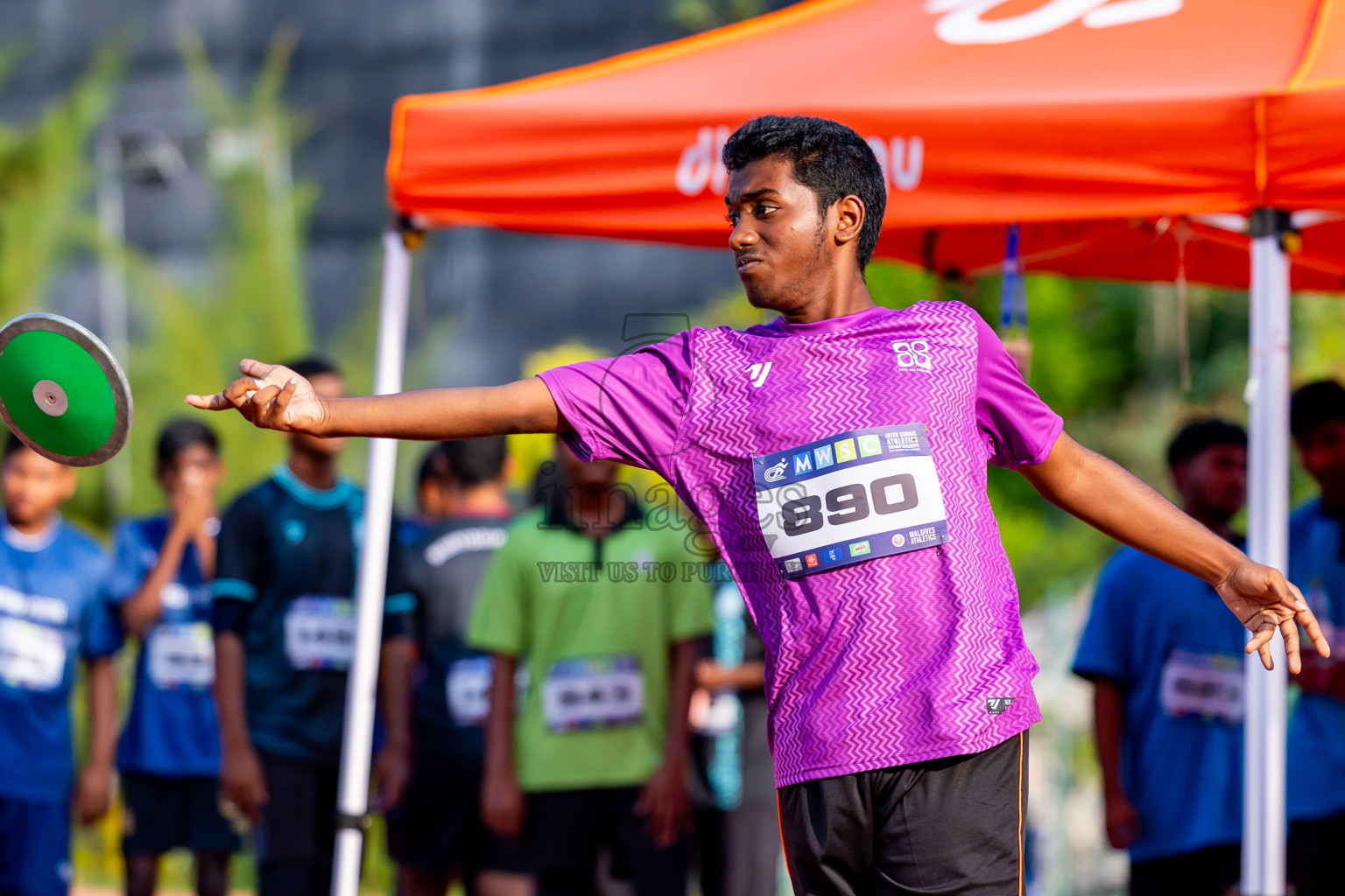 Day 5 of MWSC Interschool Athletics Championships 2024 held in Hulhumale Running Track, Hulhumale, Maldives on Wednesday, 13th November 2024. Photos by: Nausham Waheed / Images.mv