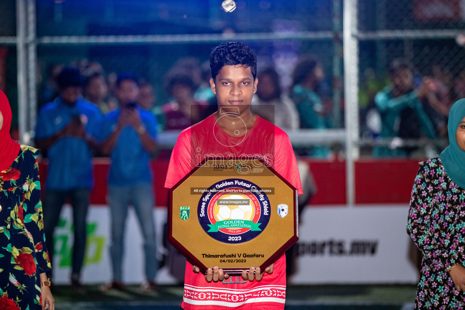 Opening of Sonee Sports Golden Futsal Challenge 2023 held on 4th Feb 2023 in Hulhumale, Male', Maldives. Photos by Nausham Waheed