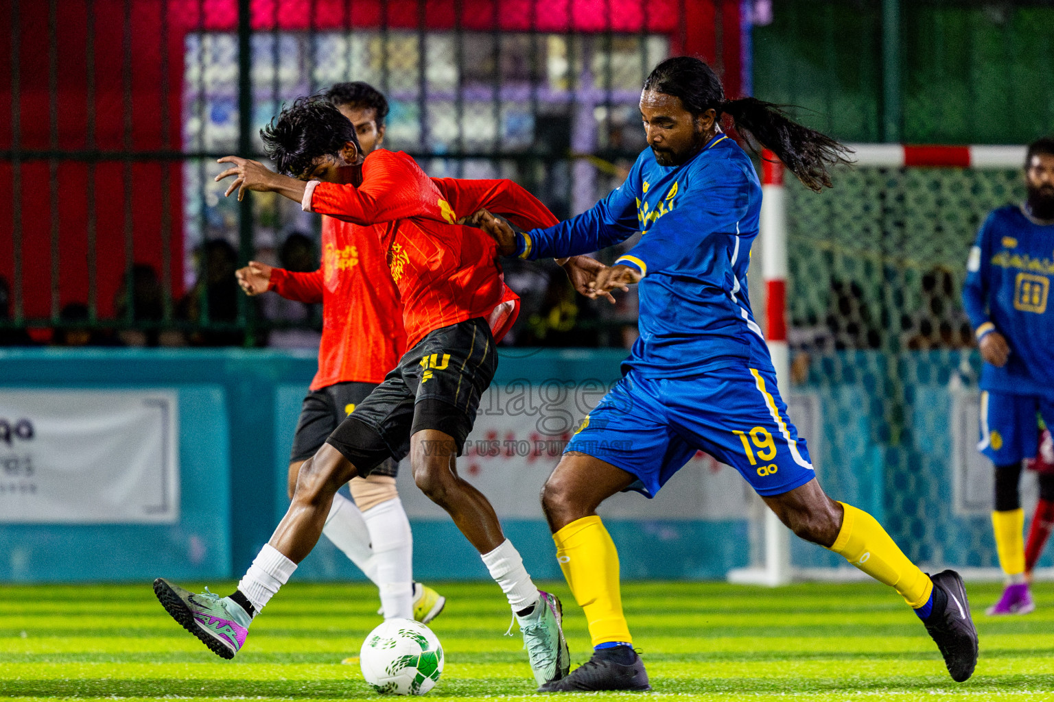 J Kovi Goani vs Fools SC in Day 2 of Laamehi Dhiggaru Ekuveri Futsal Challenge 2025 was held on Friday, 25th July 2025, at Dhiggaru Futsal Ground, Dhiggaru, Maldives Photos: Nausham Waheed  / images.mv