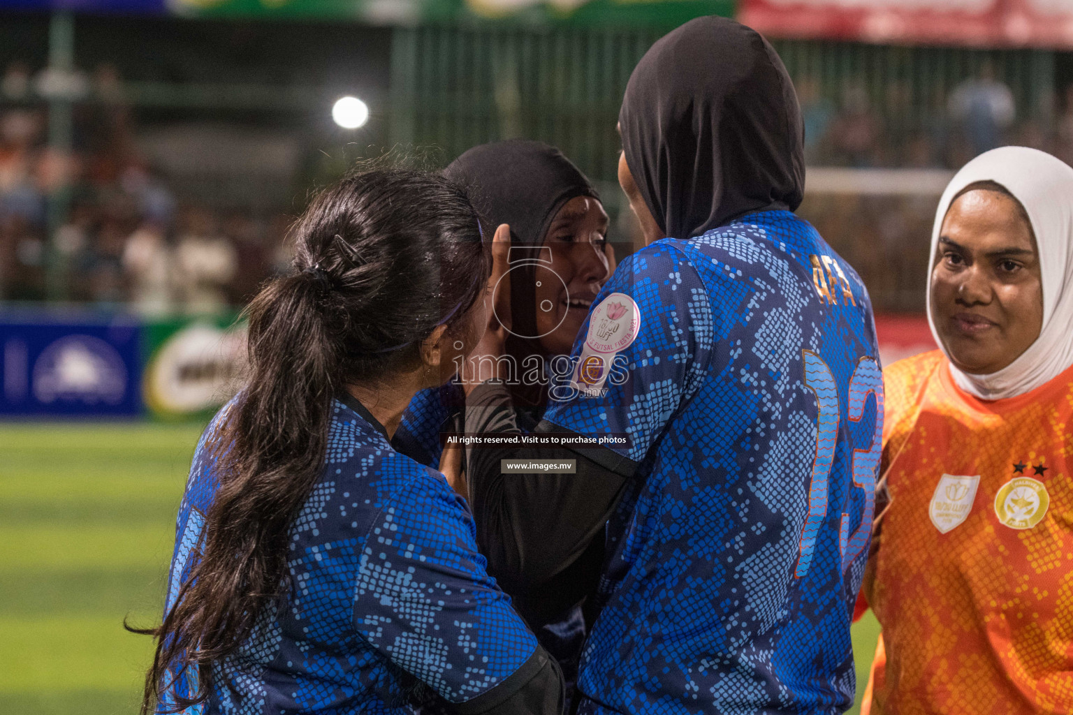 Ports Limited vs WAMCO - in the Finals 18/30 Women's Futsal Fiesta 2021 held in Hulhumale, Maldives on 18 December 2021. Photos by Nausham Waheed & Shuu Abdul Sattar