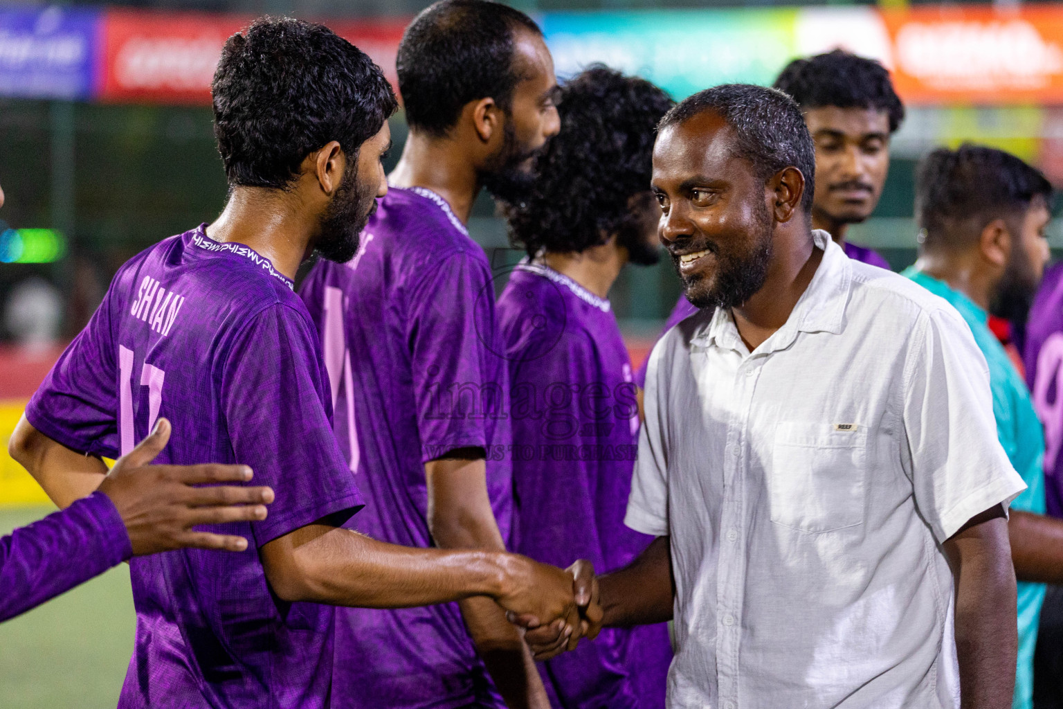 GA. Kolamaafushi vs GA. Kanduhulhuhdhoo in Day 19 of Golden Futsal Challenge 2024 was held on Friday, 2nd February 2024 in Hulhumale', Maldives 
Photos: Hassan Simah / images.mv