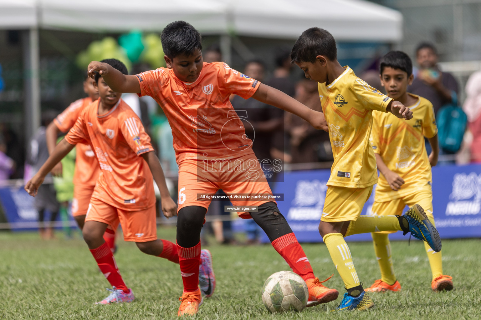 Day 1 of Nestle kids football fiesta, held in Henveyru Football Stadium, Male', Maldives on Wednesday, 11th October 2023 Photos: Shut Abdul Sattar/ Images.mv