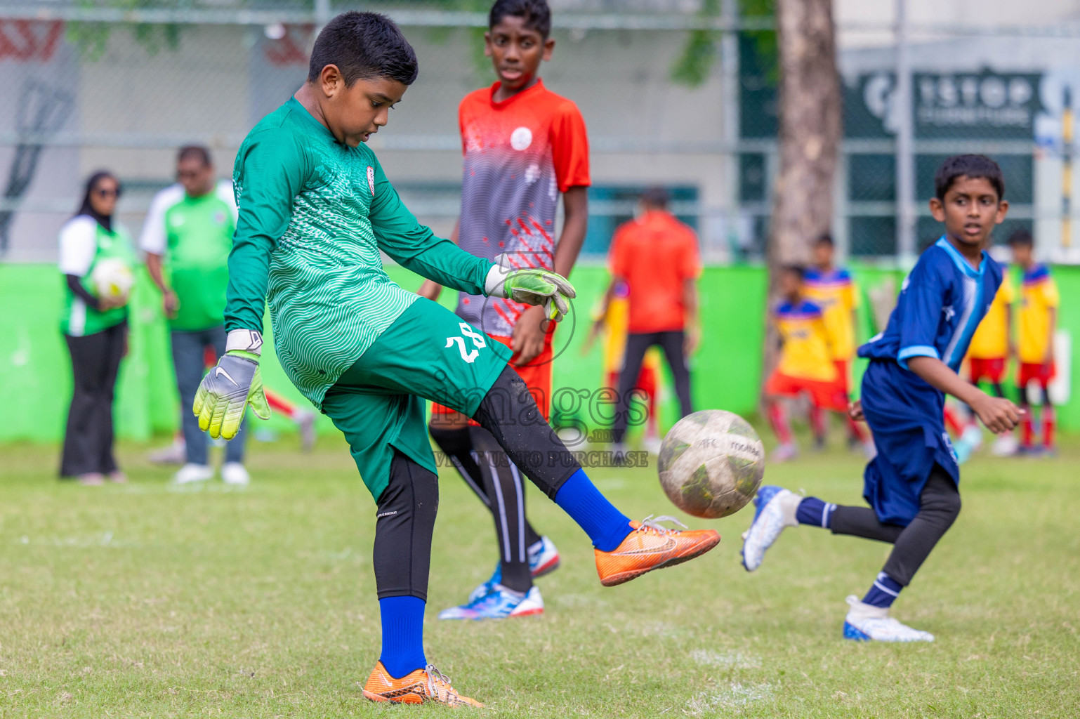 Day 1 of MILO Academy Championship 2024 - U12 was held at Henveiru Grounds in Male', Maldives on Thursday, 4th July 2024. Photos: Shuu Abdul Sattar / images.mv