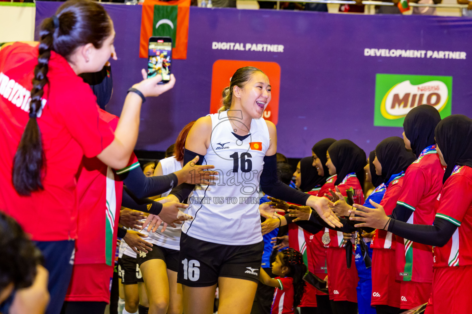 Final of CAVA Woman's Volleyball Challenge Cup 2024 was held in Social Center, Male', Maldives on Wednesday, 11th September 2024. Photos: Nausham Waheed / images.mv