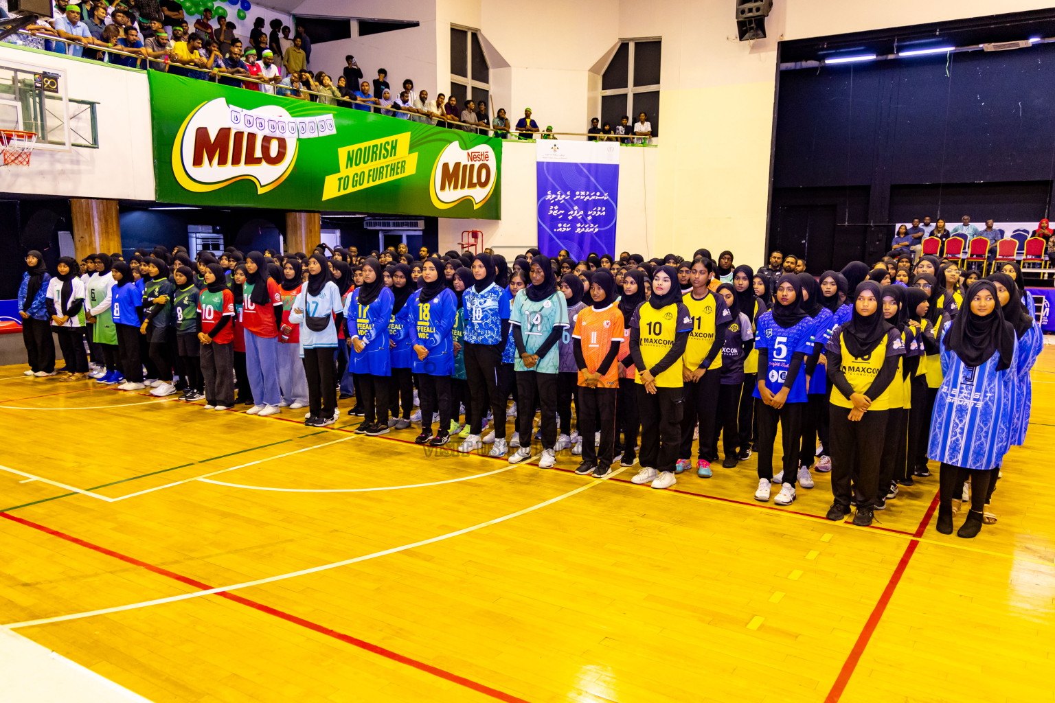 Finals of Interschool Volleyball Tournament 2024 was held in Social Center at Male', Maldives on Friday, 6th December 2024. Photos: Nausham Waheed / images.mv