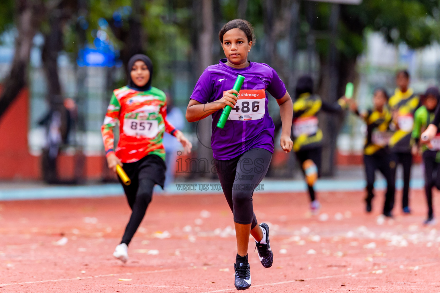 Day 6 of Inter-school Athletics Championship 2025 held in Ekuveni Synthetic Track, Male', Maldives on Sunday, 12th October 2025. Photos by: Nausham Waheed / Images.mv