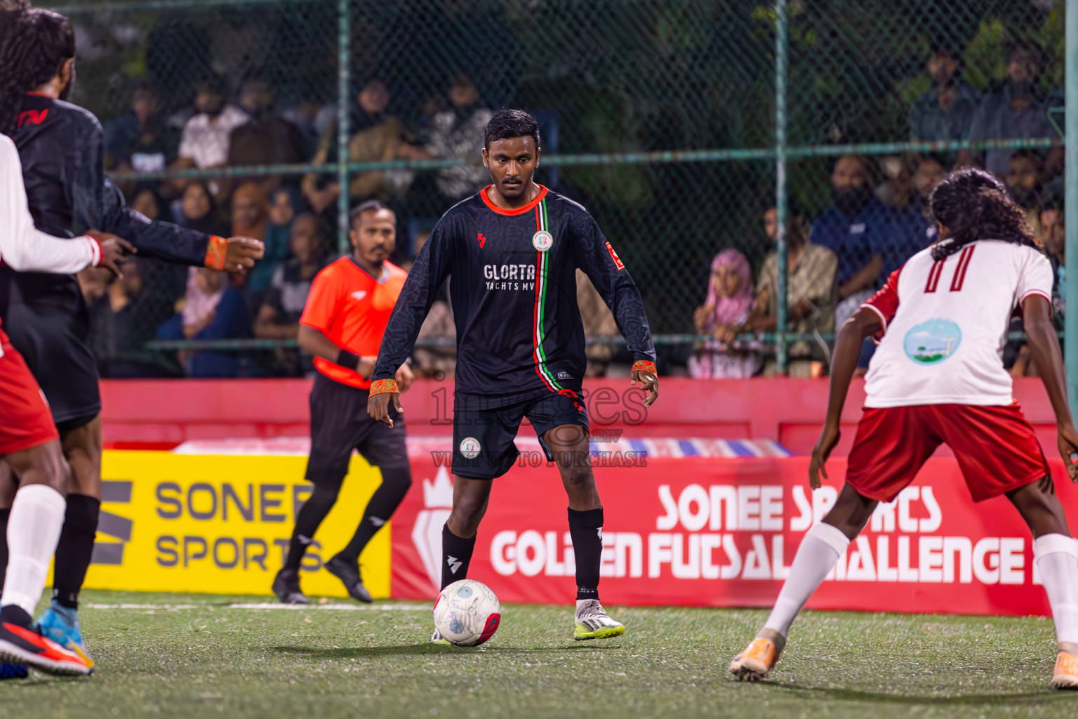 L Isdhoo vs L Hithadhoo in Day 16 of Golden Futsal Challenge 2024 was held on Tuesday, 30th January 2024, in Hulhumale', Maldives Photos: Ismail Thoriq / images.mv