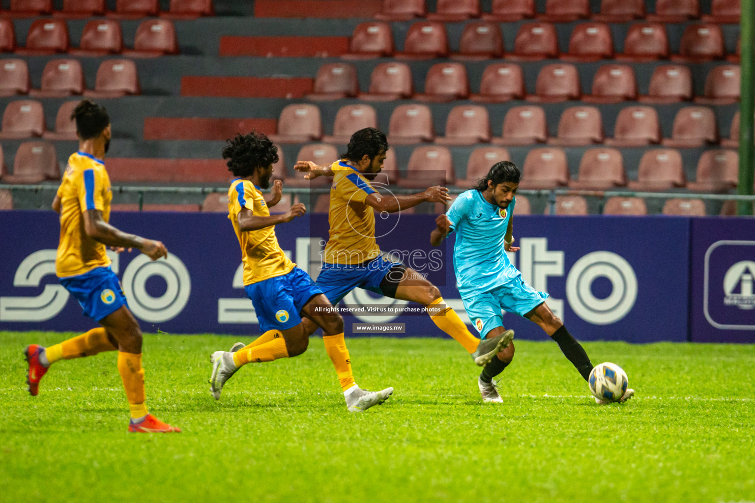 Club Valencia vs United Victory in the President's Cup 2021/2022 held in Male', Maldives on 19 December 2021