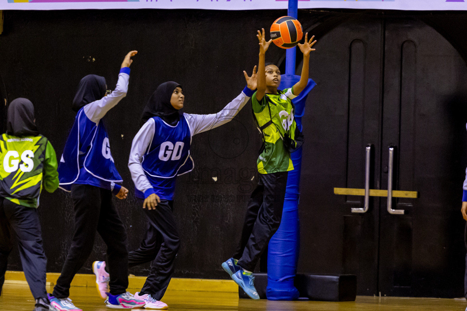 Day 10 of 25th Inter-School Netball Tournament was held in Social Center at Male', Maldives on Tuesday, 20th August 2024. Photos: Nausham Waheed / images.mv