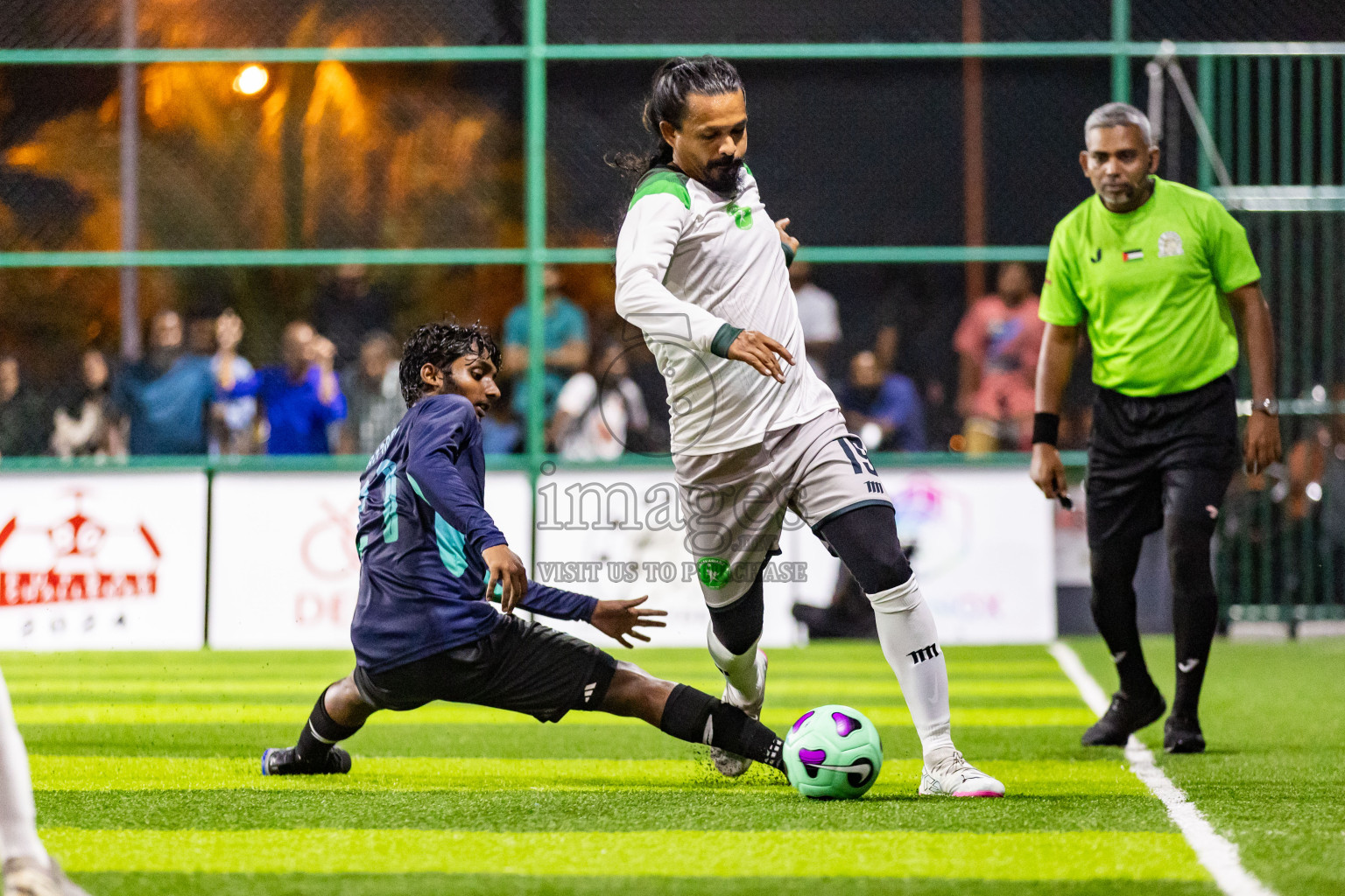 Nova SC vs Giraavarianz in Day 1 of BG Futsal Challenge 2024 was held on Thursday, 12th March 2024, in Male', Maldives Photos: Nausham Waheed / images.mv