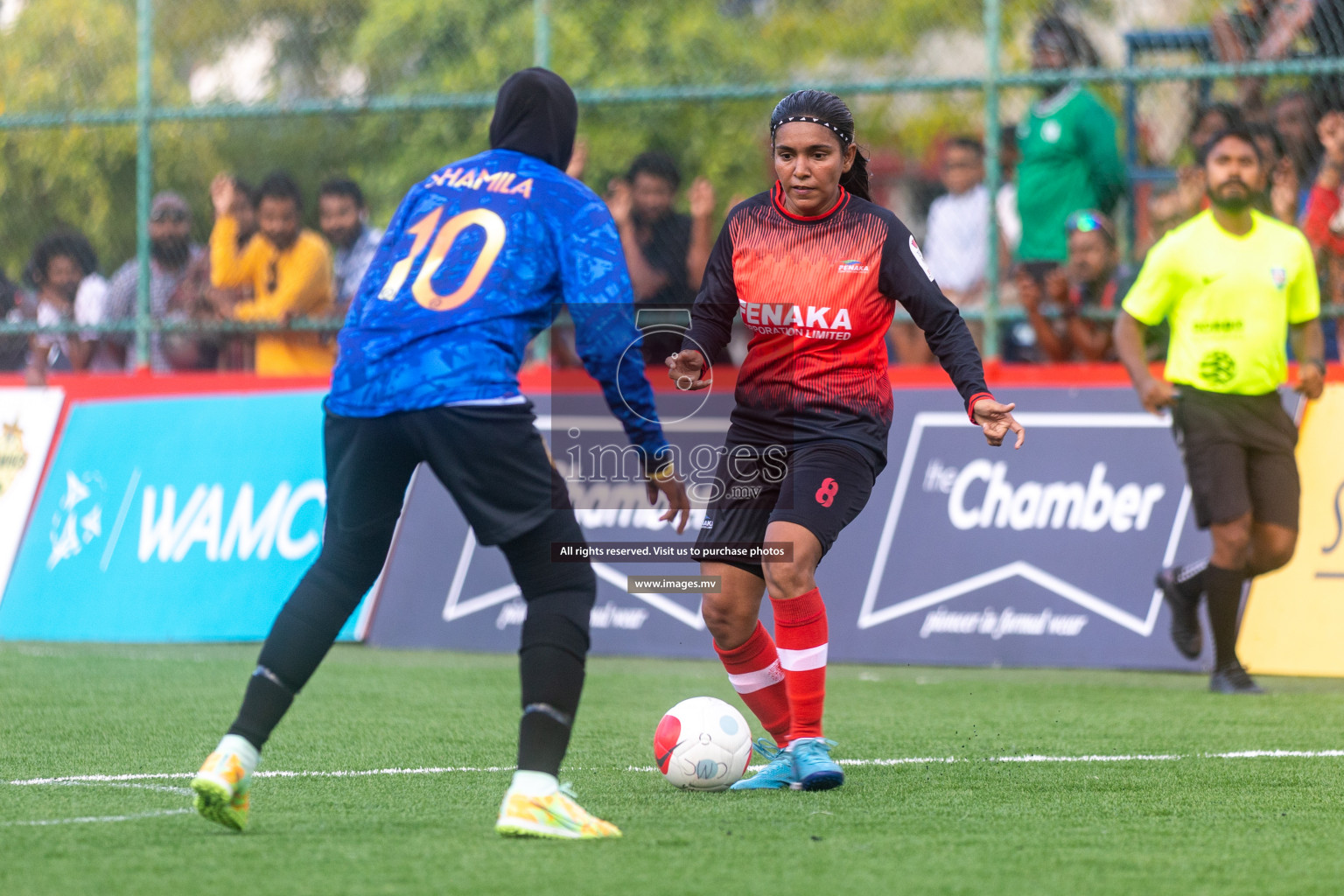 MPL vs Team Fenaka in Eighteen Thirty Women's Futsal Fiesta 2022 was held in Hulhumale', Maldives on Wednesday, 12th October 2022. Photos: Ismail Thoriq / images.mv