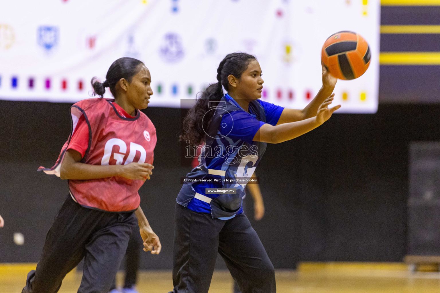 Day 8 of 24th Interschool Netball Tournament 2023 was held in Social Center, Male', Maldives on 3rd November 2023. Photos: Nausham Waheed / images.mv