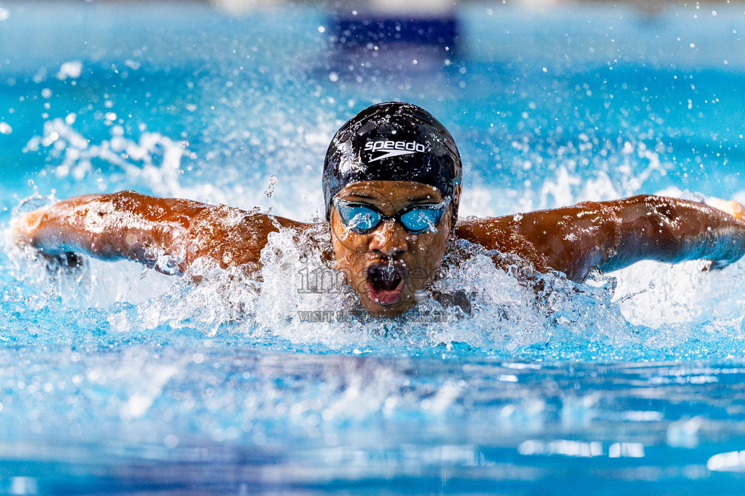 Day 4 of 1st National Short Course Swimming Competition held in Hulhumale', Maldives on Tuesday, 17th June 2025. Photos: Nausham Waheed / images.mv