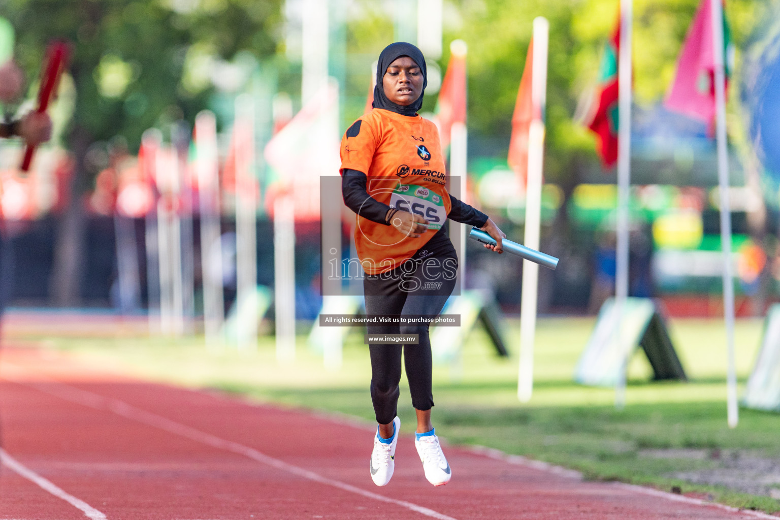 Day 3 of National Athletics Championship 2023 was held in Ekuveni Track at Male', Maldives on Saturday, 25th November 2023. Photos: Nausham Waheed / images.mv