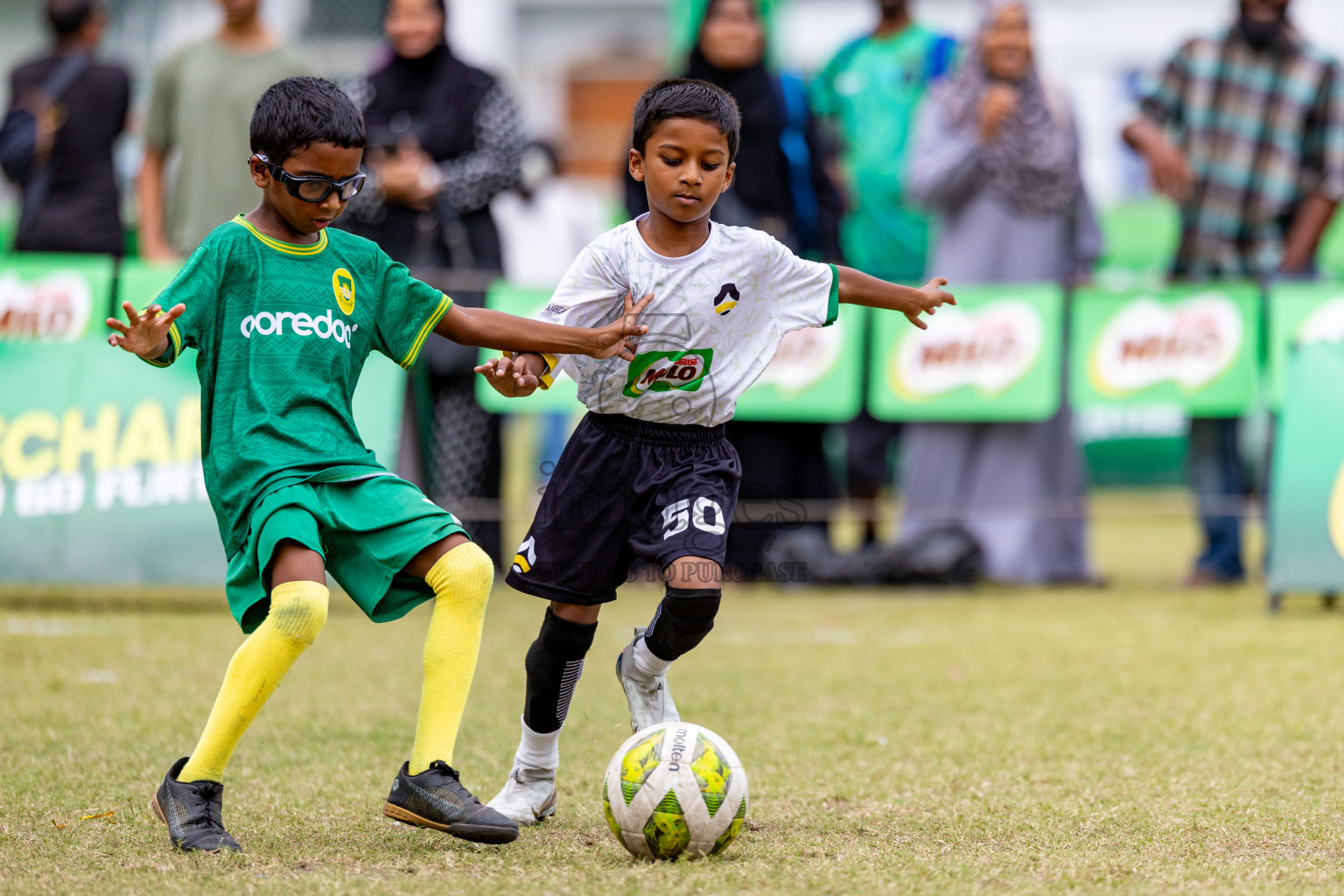 Day 1 of MILO SVAM Juniors 2025 (U-8) was held at Henveiru Stadium in Male', Maldives on Thursday, 26th June 2025. 
Photos: Hassan Simah / images.mv