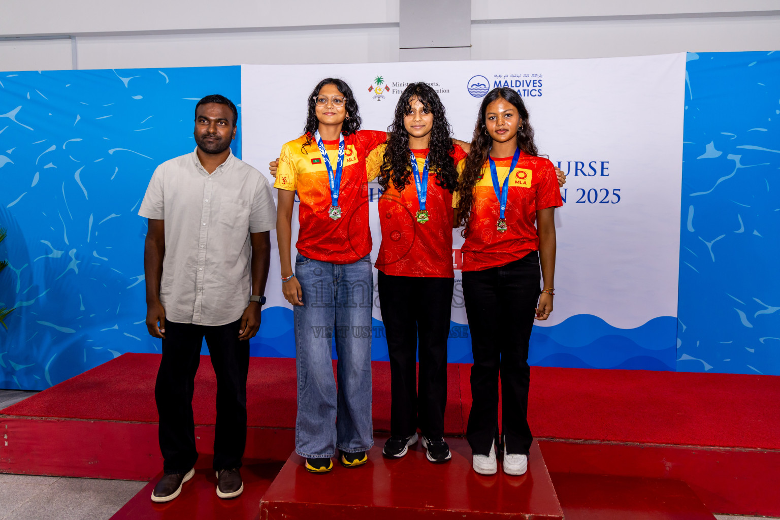 Closing Ceremony of 1st National Short Course Swimming Competition held in Hulhumale', Maldives on Thursday, 19th June 2025. Photos: Nausham Waheed / images.mv