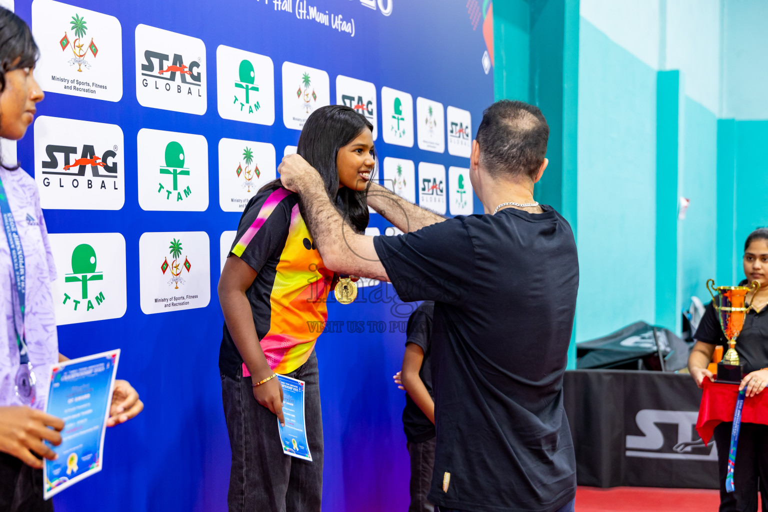 Finals of 30th Table Tennis Association Championship 2025 was held on Saturday, 20th September 2025 in Male' TT Hall, Male', Maldives. Photos: Nausham Waheed / images.mv