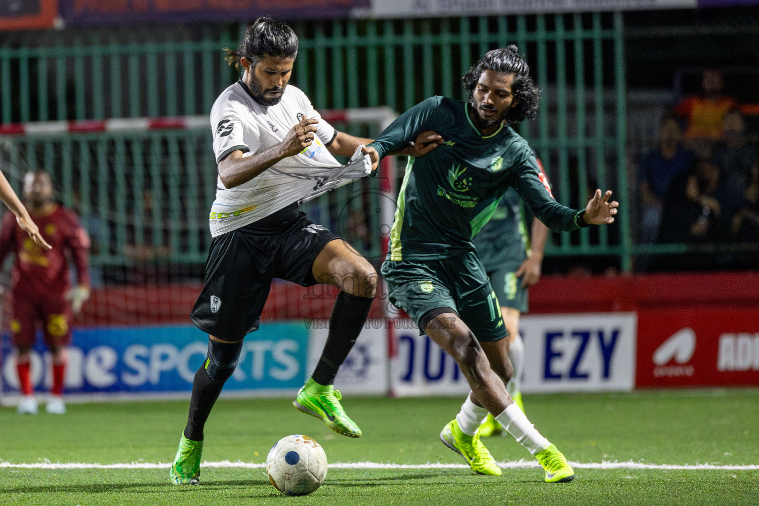 N Miladhoo vs Sh Milandhoo in zone round on Day 29 of Golden Futsal Challenge 2025 was held on Sunday , 2nd February 2025, in Hulhumale', Maldives. Photos: Shuu Abdul Sattar / images.mv