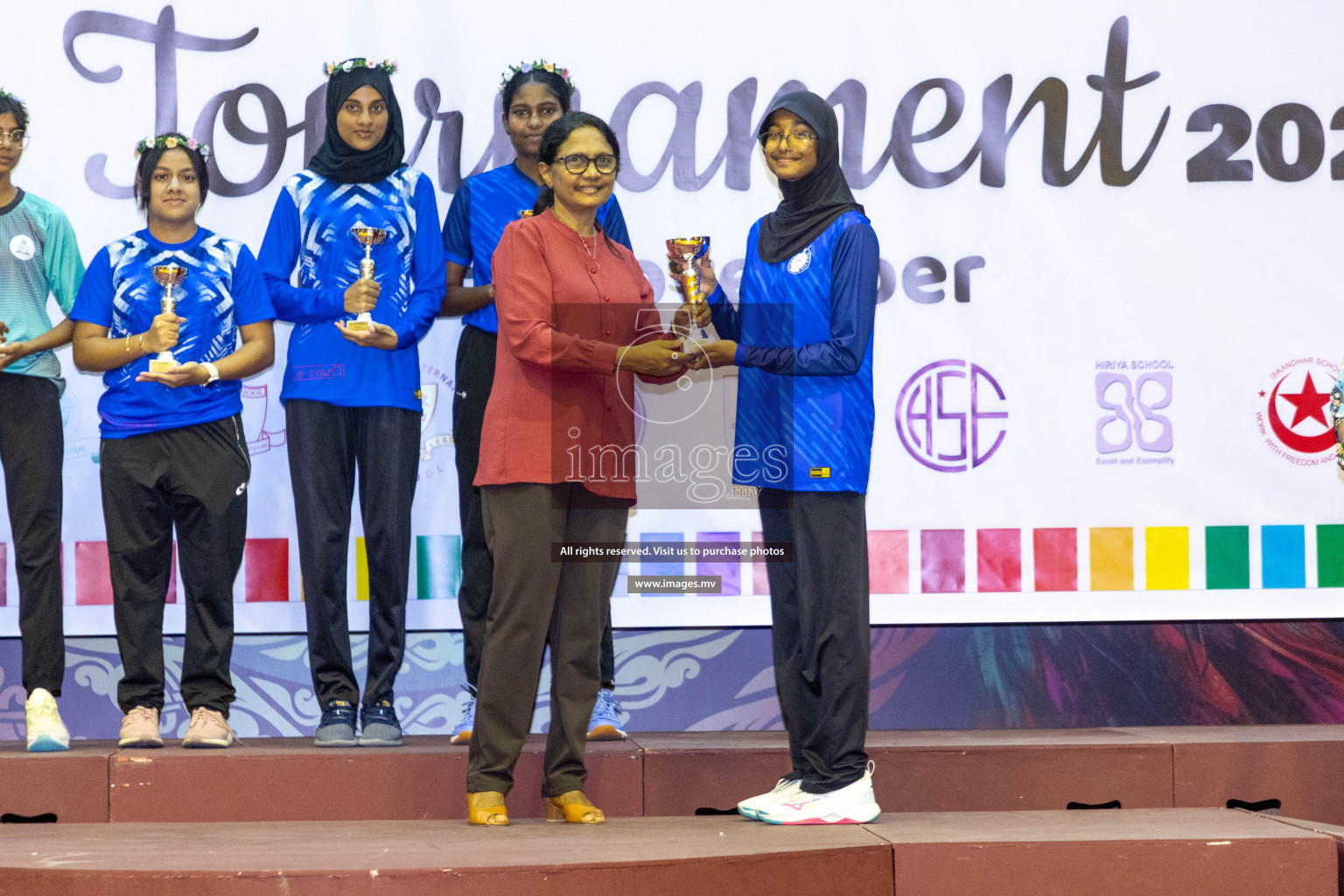 Final of 24th Interschool Netball Tournament 2023 was held in Social Center, Male', Maldives on 7th November 2023. Photos: Nausham Waheed / images.mv