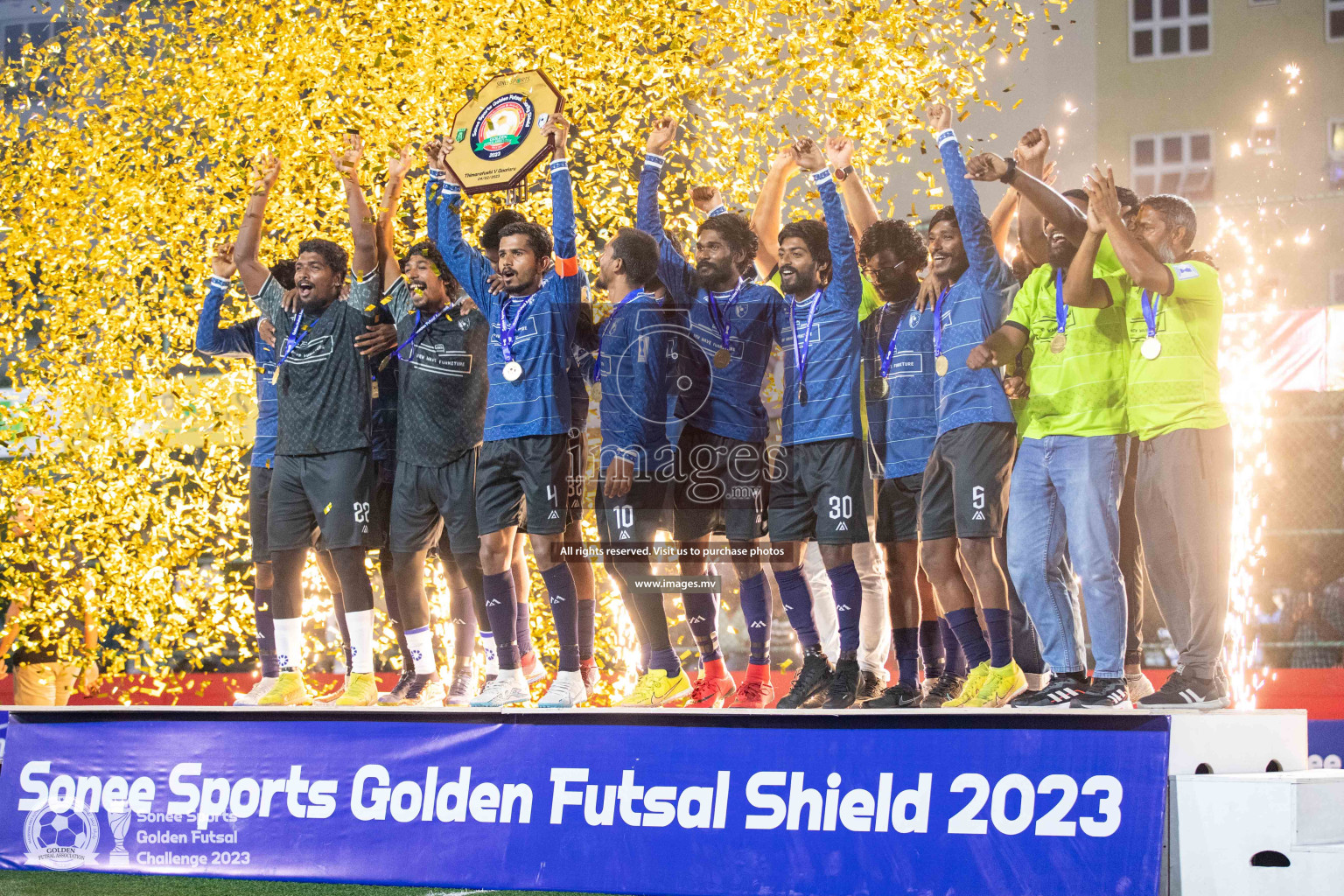 Opening of Sonee Sports Golden Futsal Challenge 2023 held on 4th Feb 2023 in Hulhumale, Male', Maldives. Photos by Nausham Waheed