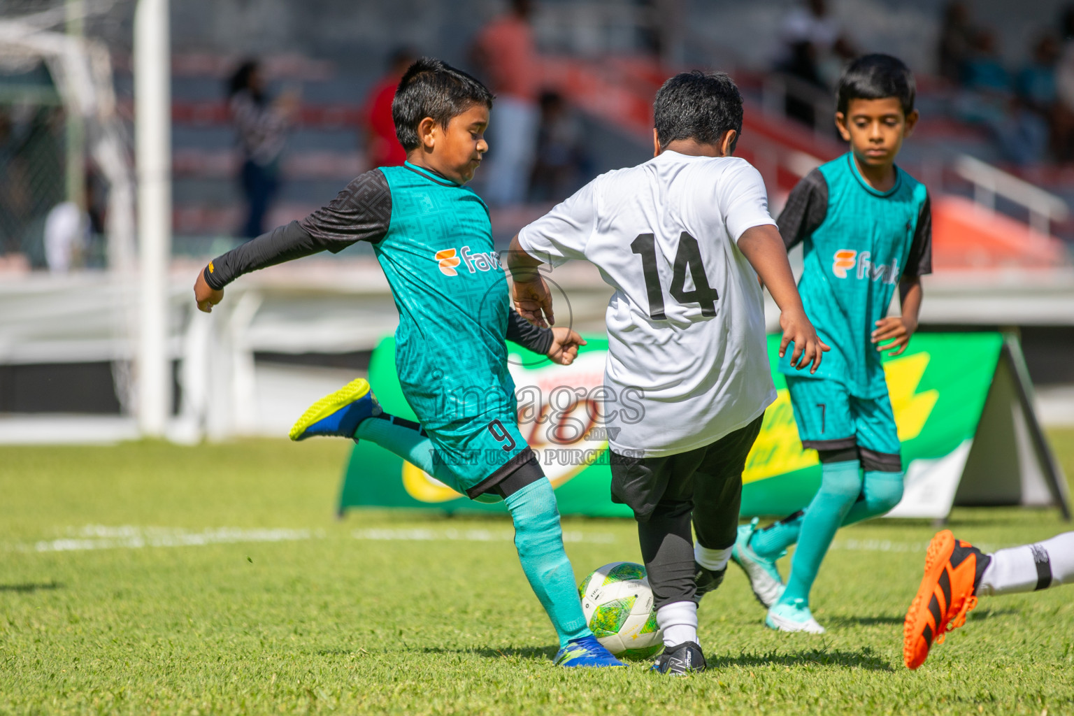 Day 1 of Under 10 MILO Academy Championship 2024 was held at National Stadium in Male', Maldives on Friday, 26th April 2024. Photos: Mohamed Mahfooz Moosa / images.mv