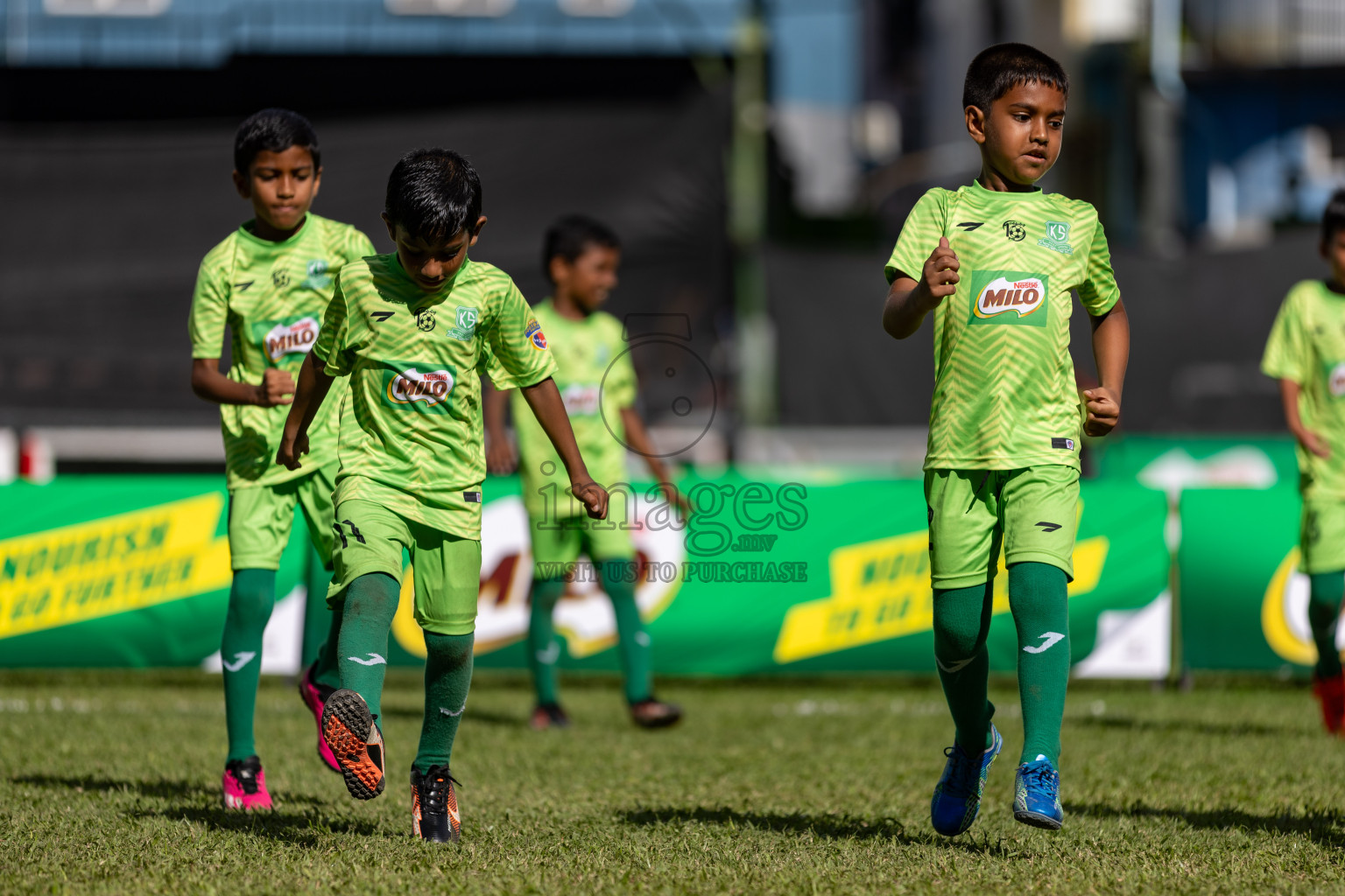 Day 2 of MILO Kids Football Fiesta was held at National Stadium in Male', Maldives on Saturday, 24th February 2024.