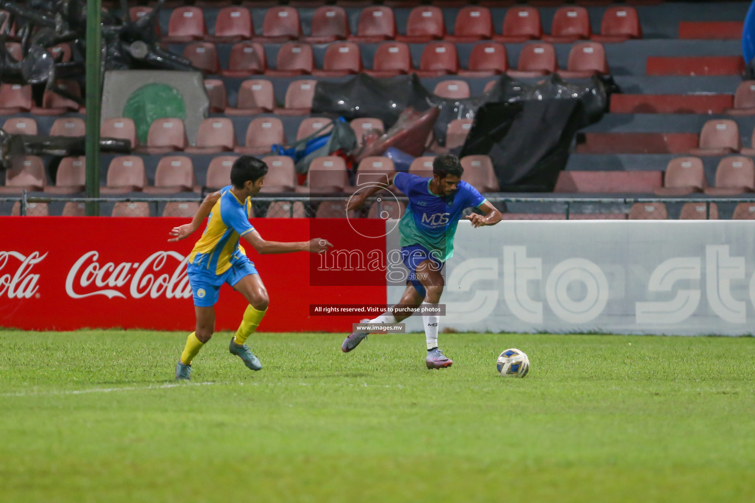 President's Cup 2023 - Club Valencia vs Super United Sports, held in National Football Stadium, Male', Maldives  Photos: Mohamed Mahfooz Moosa/ Images.mv