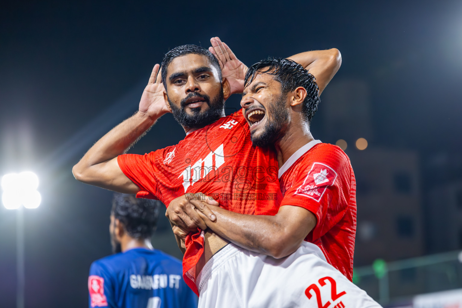 K Gaafaru vs K Kaashidhoo in Kaafu Atoll Semi Final in Day 24 of Golden Futsal Challenge 2025 was held on Tuesday , 28th January 2025, in Hulhumale', Maldives. Photos: Ismail Thoriq / images.mv