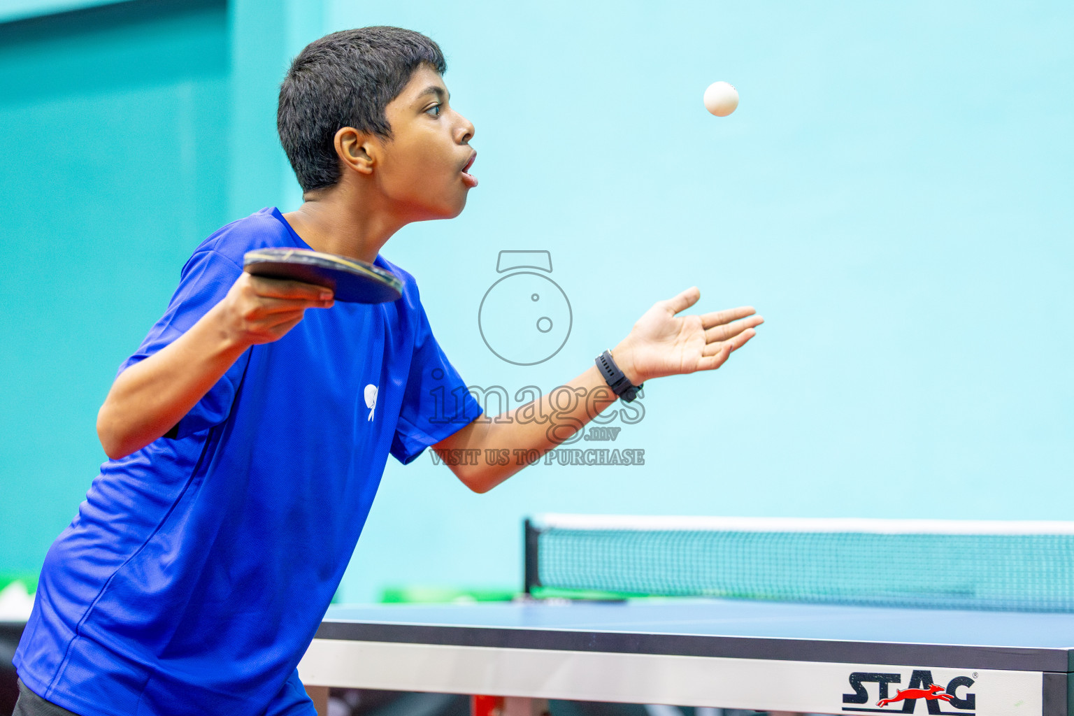 Day 2 of Interschool Table Tennis Tournament 2025 held at Male' TT Hall, Male', Maldives on Thursday, 15th May 2025. Photos By: Ismail Thoriq / images.mv