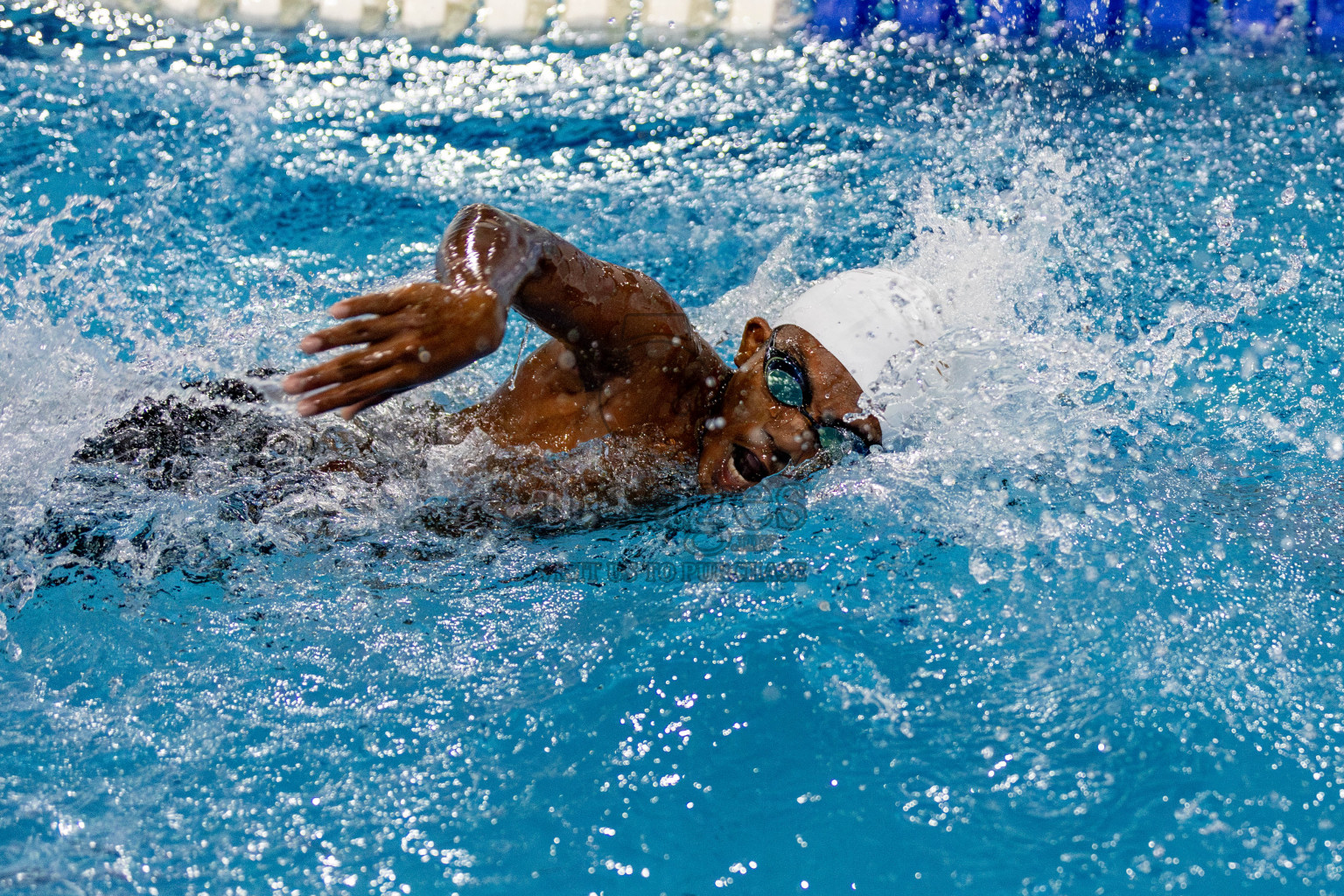 Day 2 of National Swimming Competition 2024 held in Hulhumale', Maldives on Saturday, 14th December 2024. Photos: Hassan Simah / images.mv