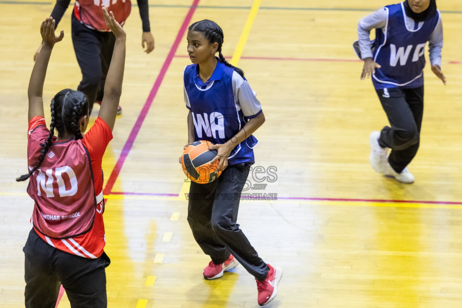 Day 8 of 25th Inter-School Netball Tournament was held in Social Center at Male', Maldives on Sunday, 18th August 2024.