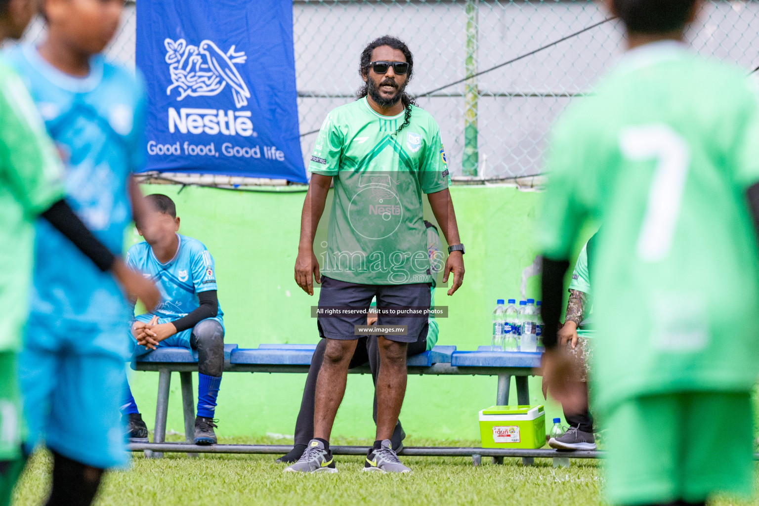 Day 1 of Milo kids football fiesta, held in Henveyru Football Stadium, Male', Maldives on Wednesday, 11th October 2023 Photos: Nausham Waheed/ Images.mv