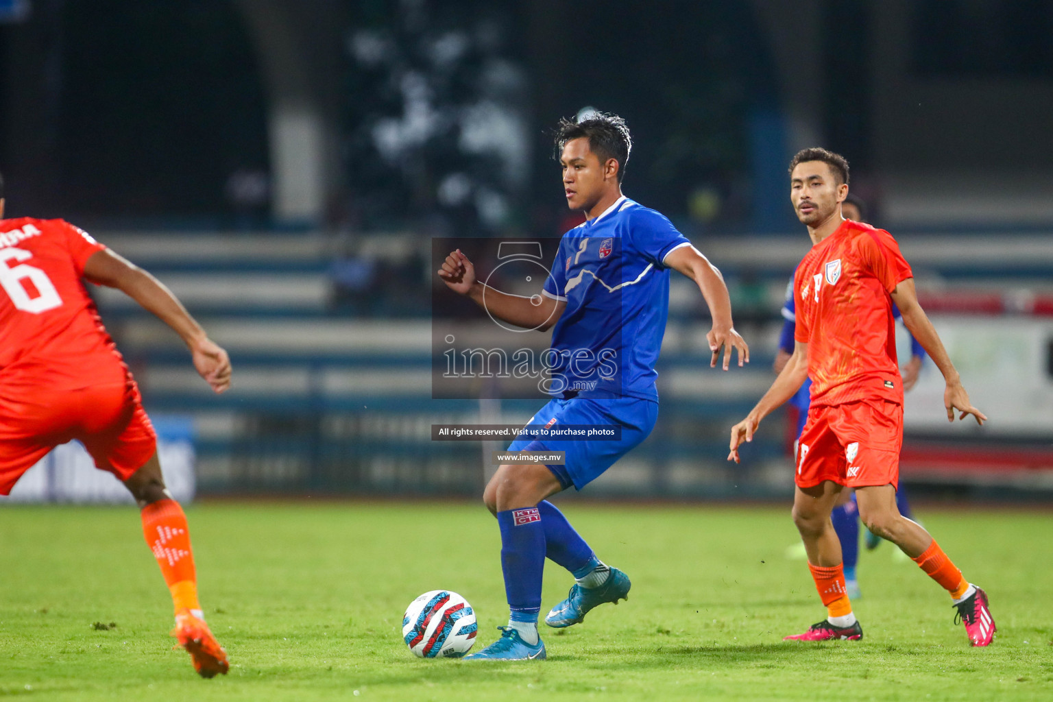 Nepal vs India in SAFF Championship 2023 held in Sree Kanteerava Stadium, Bengaluru, India, on Saturday, 24th June 2023. Photos: Nausham Waheed / images.mv