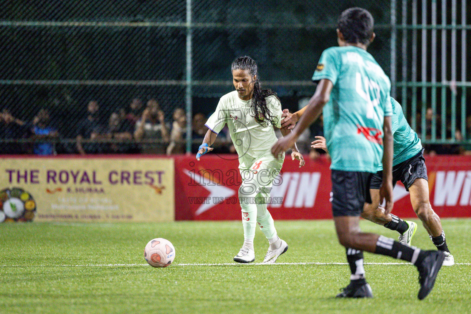 RRC vs Customs RC in Day 7 of Club Maldives Cup 2025 was held in Rehendhi Futsal Ground, Hulhumale', Maldives on Tuesday, 7 October 2025. 
Photos: Hassan Simah / images.mv