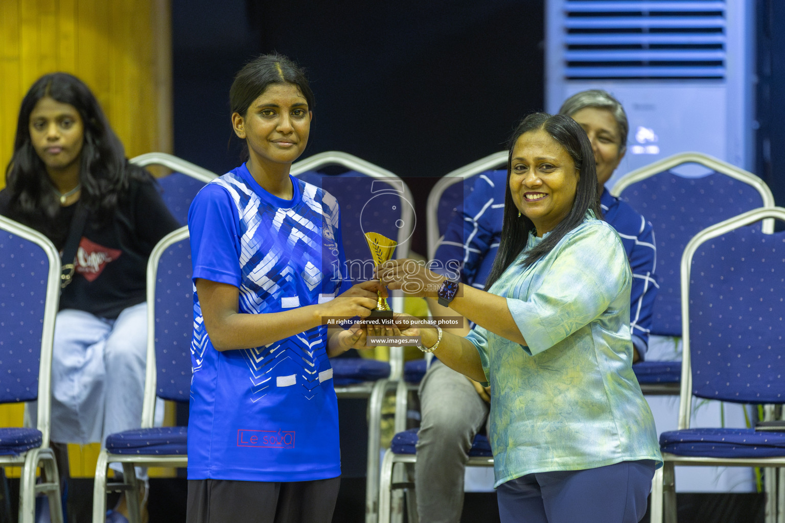 Day 11 of 24th Interschool Netball Tournament 2023 was held in Social Center, Male', Maldives on 6th November 2023. Photos: Mohamed Mahfooz Moosa / images.mv