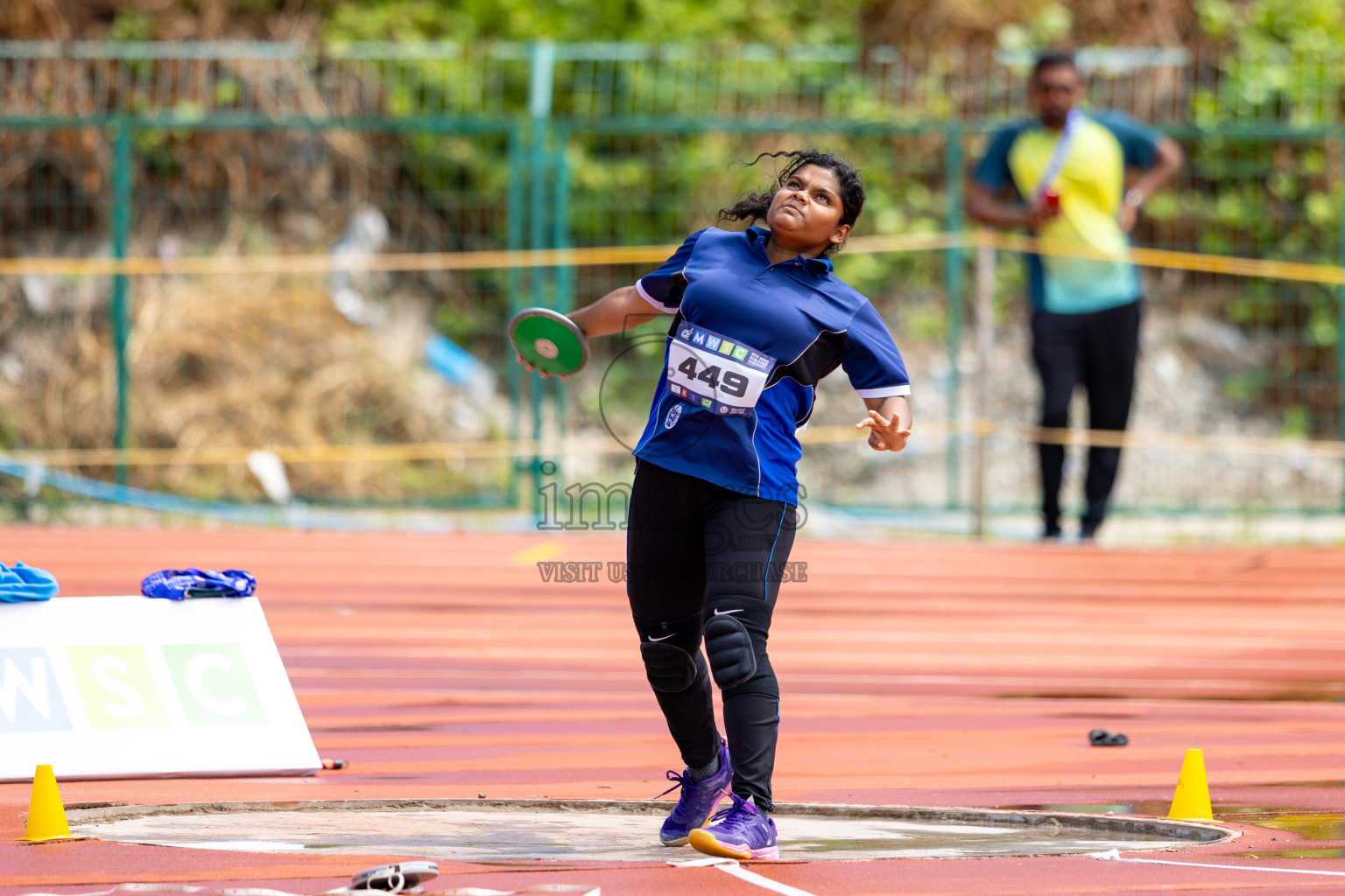 Day 1 of MWSC Interschool Athletics Championships 2024 held in Hulhumale Running Track, Hulhumale, Maldives on Saturday, 9th November 2024. 
Photos by: Ismail Thoriq / images.mv