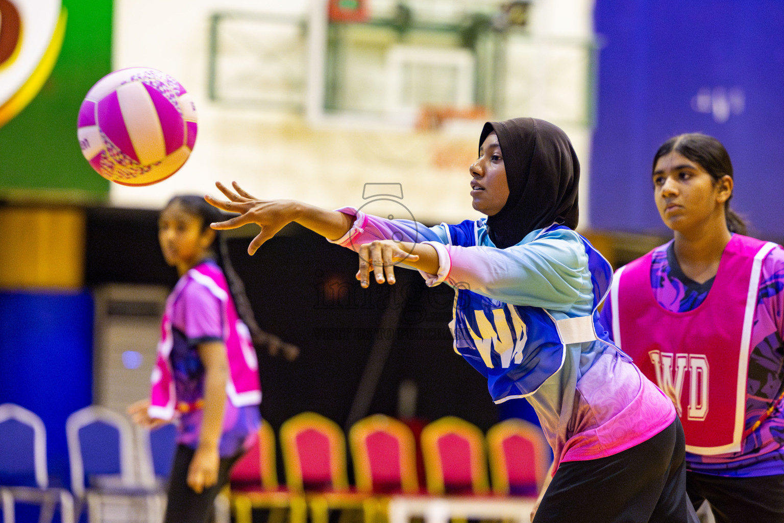 MV Netters Acadamy vs N Sports Academy in Day 2 of 3rd Junior Championship - Netball association of Maldives, held at Social Center on Monday 20th January 2025 . Photos by Nausham Waheed