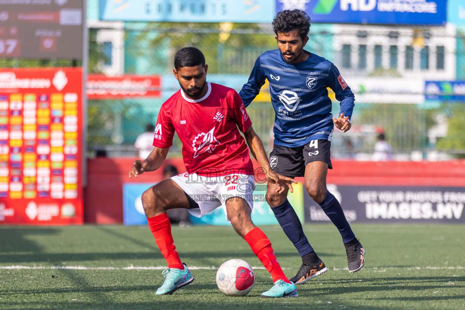 K Gaafaru vs K Kaashidhoo in Day 19 of Golden Futsal Challenge 2024 was held on Friday, 2nd February 2024, in Hulhumale', Maldives
Photos: Ismail Thoriq / images.mv